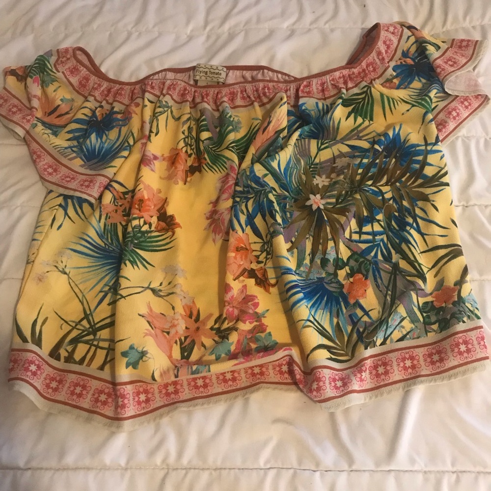 Boutique off shoulder/crop